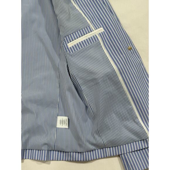 J Crew Women's Regent Blazer Blue and White Stripe Size 6 (092) - Picture 5 of 12